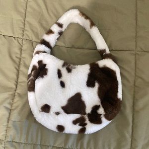 shein cow print purse